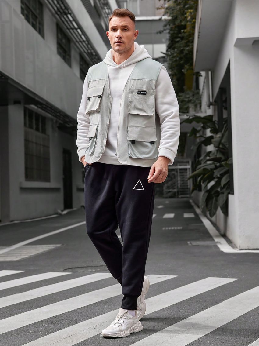 Manfinity LEGND Men's Plus Size Woven Leisure Vest