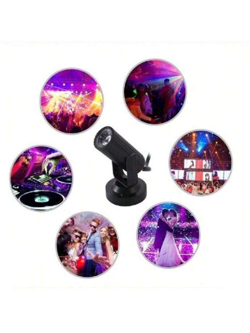 Par Lighting for Stage, 1w Led Stage Spotlight Lightweight Portable Lamp, 360 Degree Soft Stable Continuous Luminescence For Disco Bar Ktv Lighting
