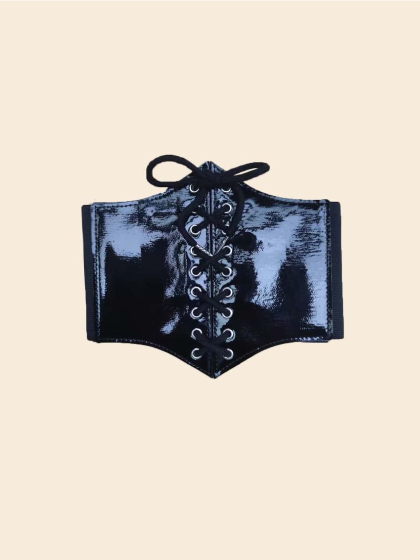 Grommet Lace Up Front Corset Belt