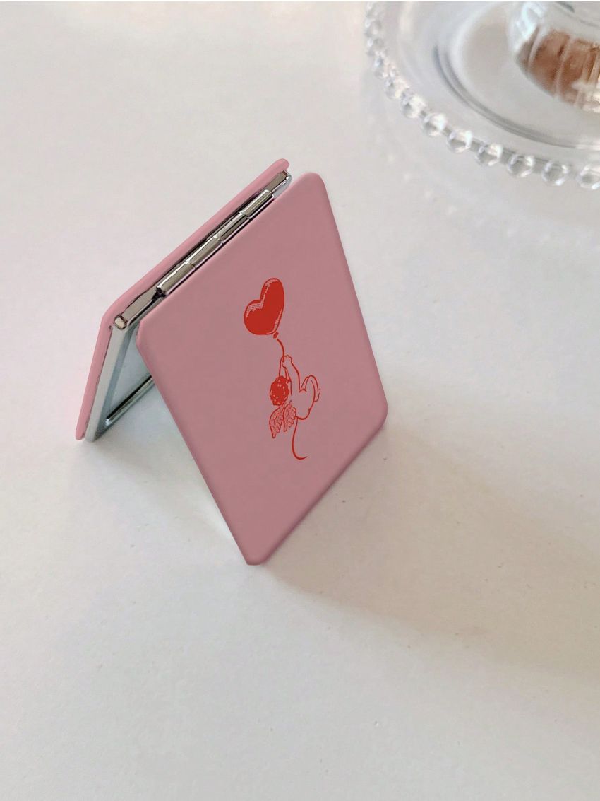 Megawork Portable Folding Double-sided Mirror With Cute Angel Design