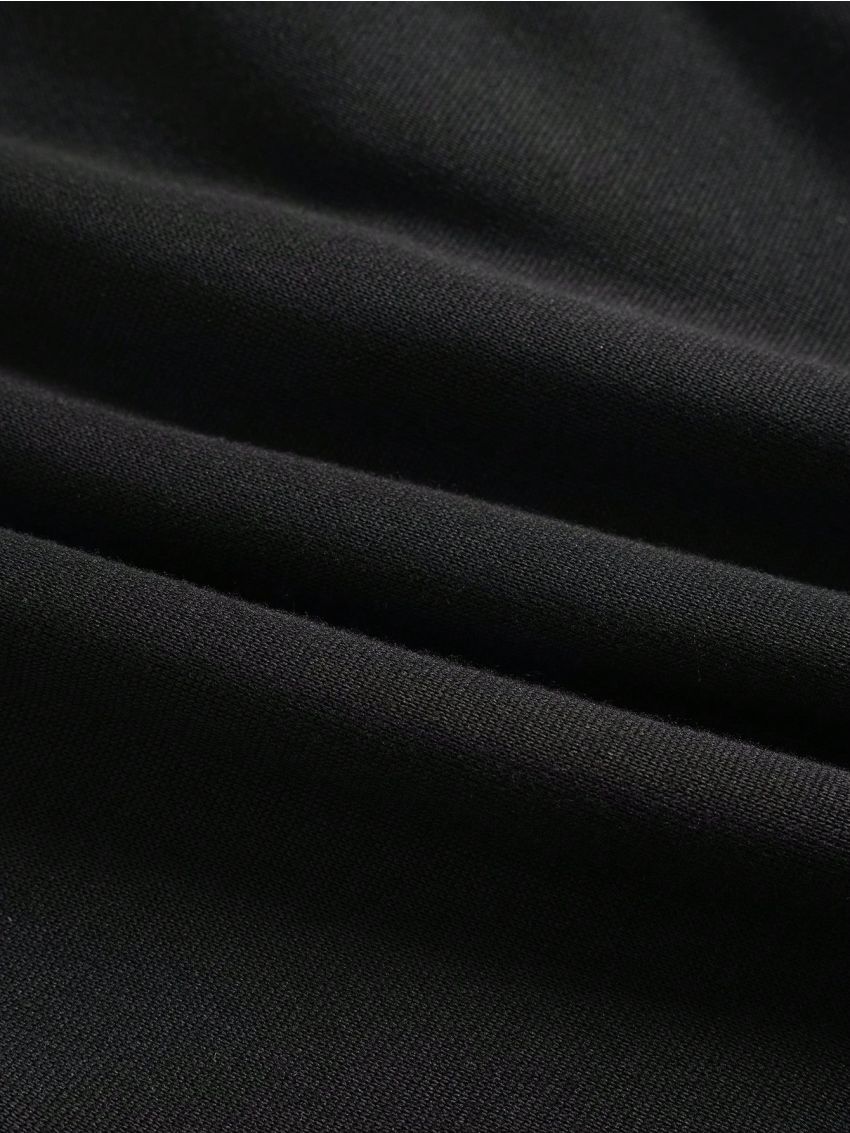 Men's Letter & Alien Pattern Drawstring Waist Shorts