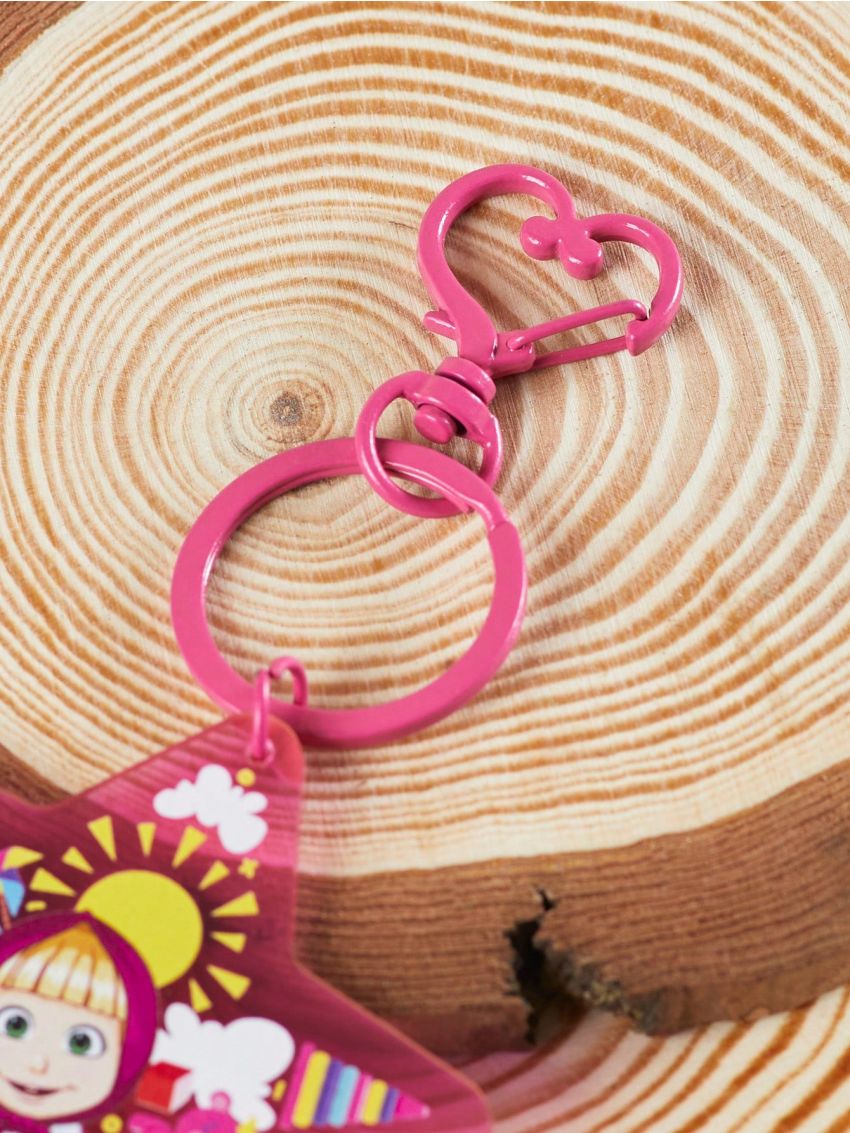 SHEIN X Masha and The Bear Star Keychain Bag Pendant