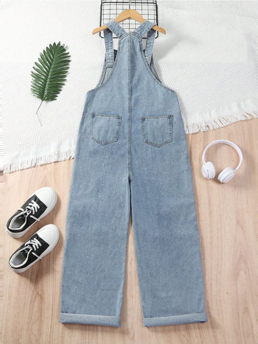 Teen Girls Denim Overalls & Jumpsuits