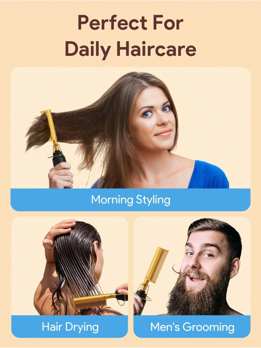 Teckwe Electric Hair Comb, Hair Styling Tool For Home Use