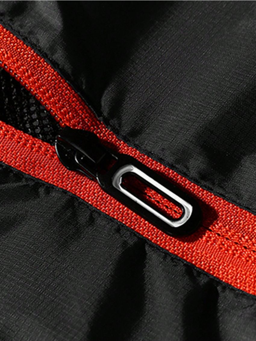 Men Zip Up Hooded Jacket