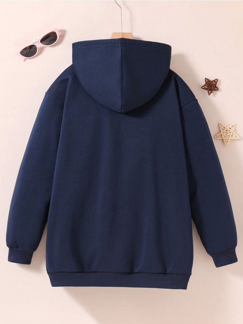 Teen Girls' Sweet And Cool Star Printed Hoodie