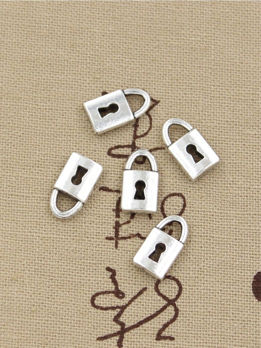 20Pcs Charms Lock Antique Silver Color Pendants Making DIY Handmade  Finding Jewelry