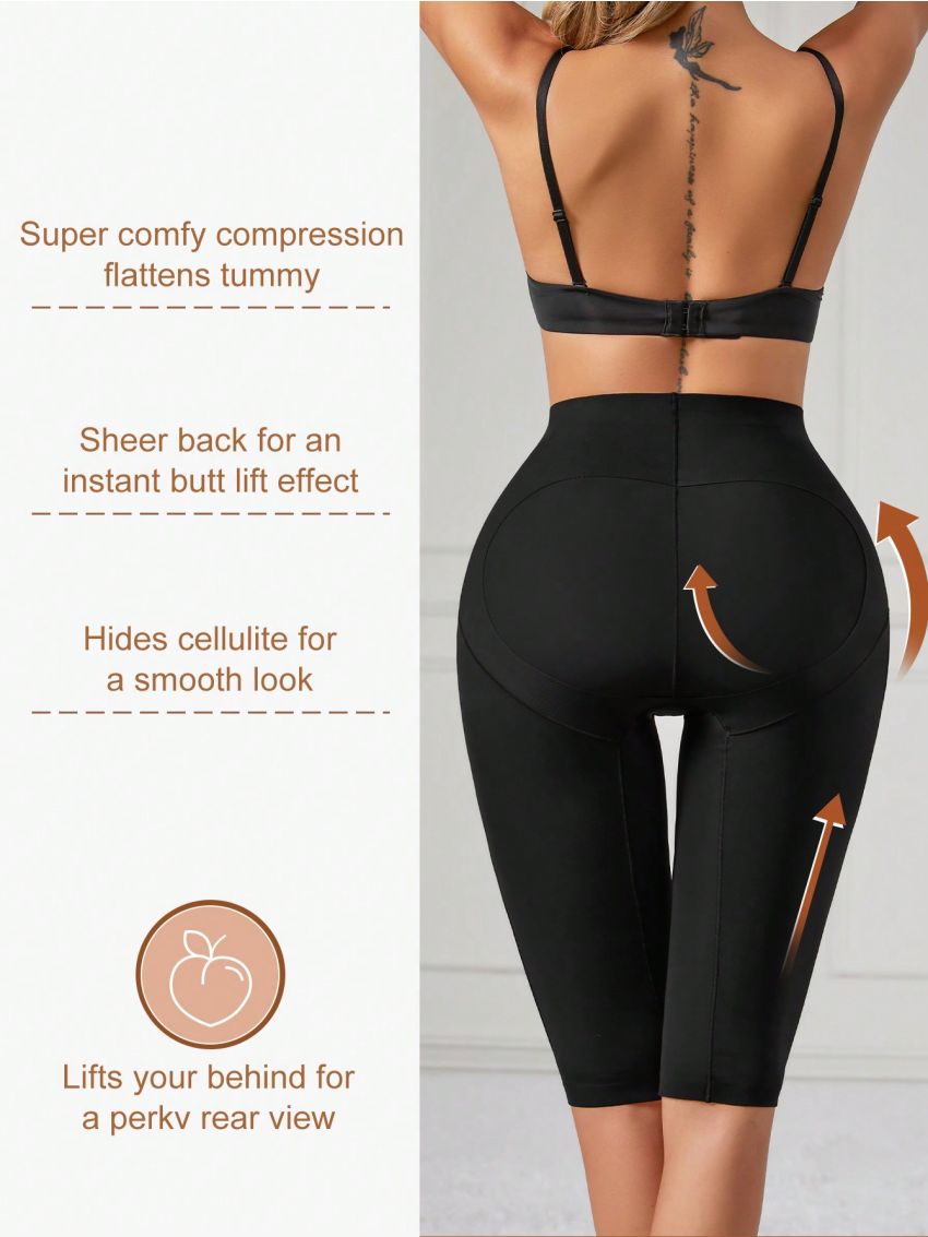 Women's Solid Color High Waist Tummy Control Shapewear Underwear