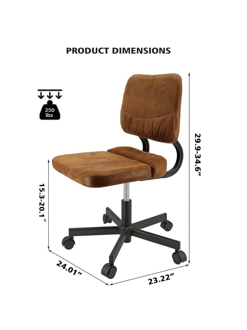 Ergonomic Office Task Desk Chair Swivel Home Comfort Chairs,Adjustable Height with ample lumbar support for office bedroom
