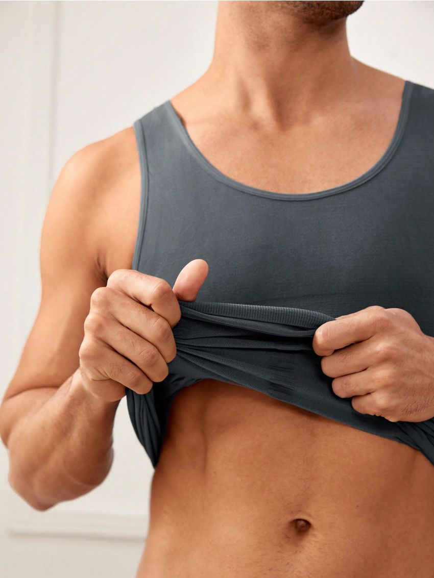 Men's Slim Fit Round Neck Vest