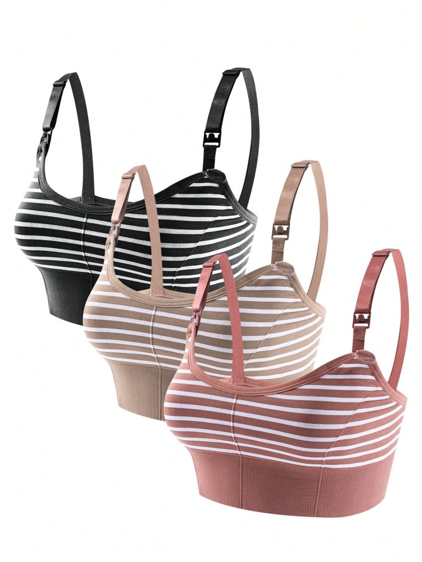 SHEIN Maternity Striped Comfortable Underwear (3pcs/Set)