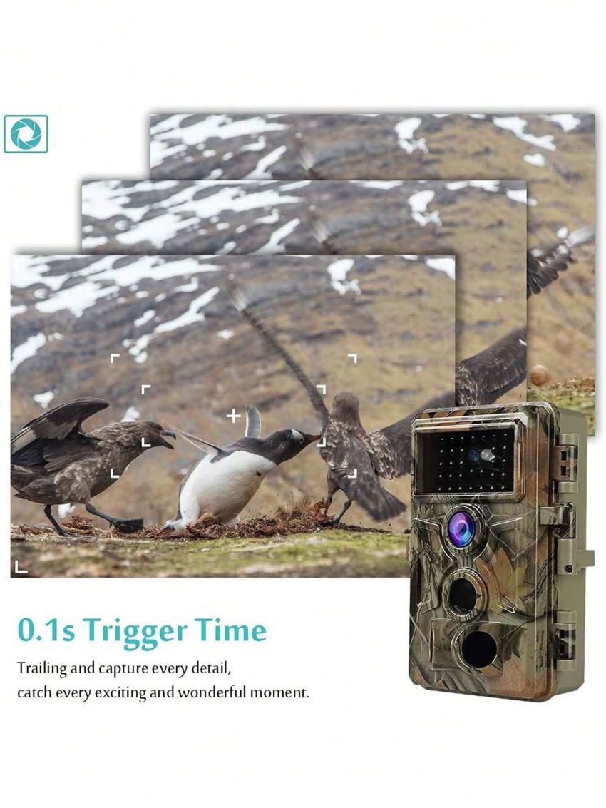 BlazeVideo 2-Pack 24MP 1296P H.264 Outdoor Waterproof Trail Game & Deer Cameras with No Glow Night Vision Video Motion Activated 0.1S Trigger Time for Wildlife Hunting and Home Security Surveillance