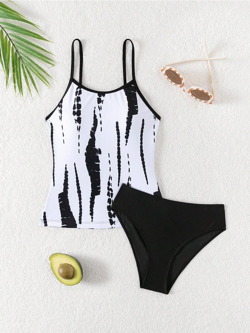 Teen Girl Tie-Dye Swimsuit Set