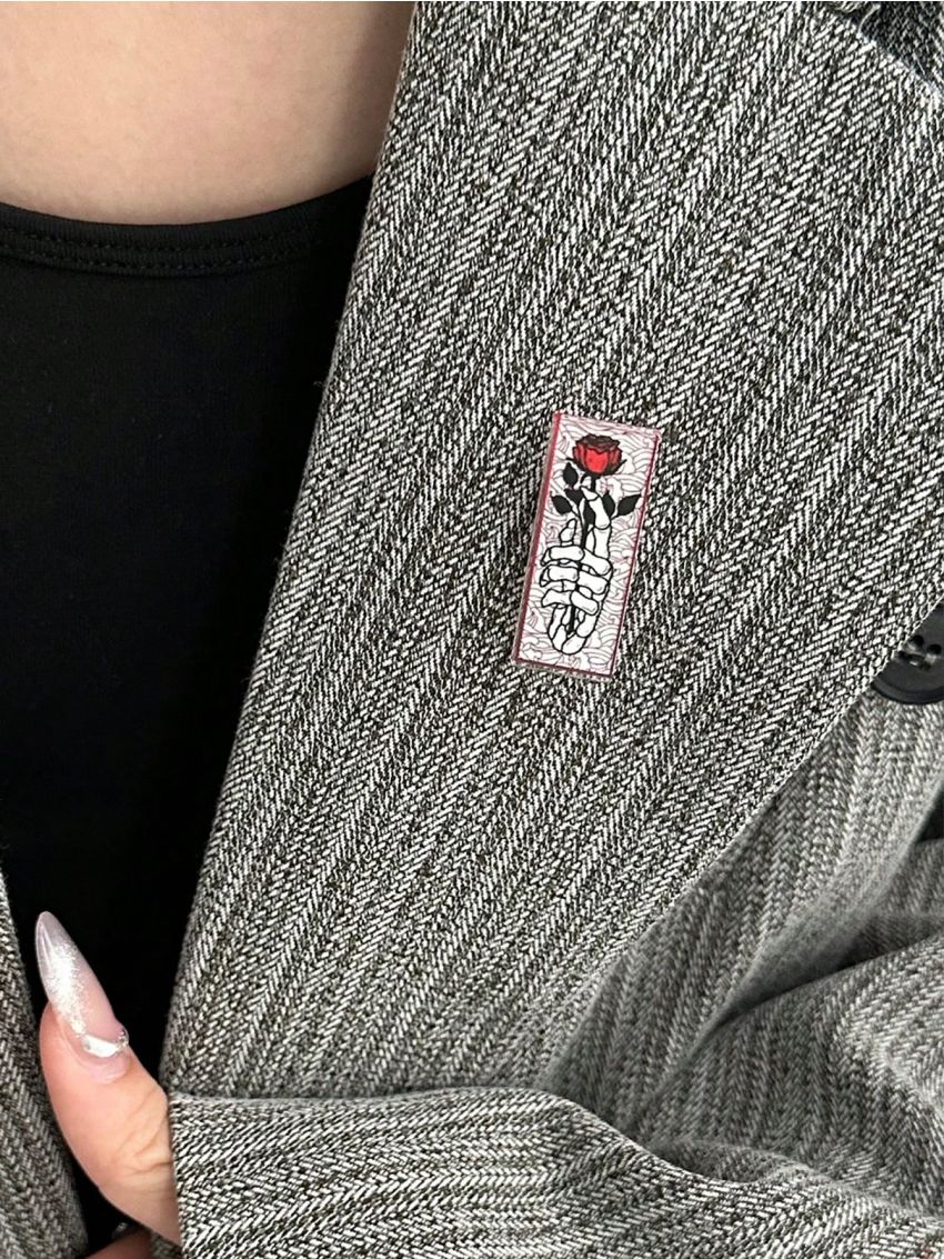 Mermaid Designs Artist Series - Skull Rose Brooch