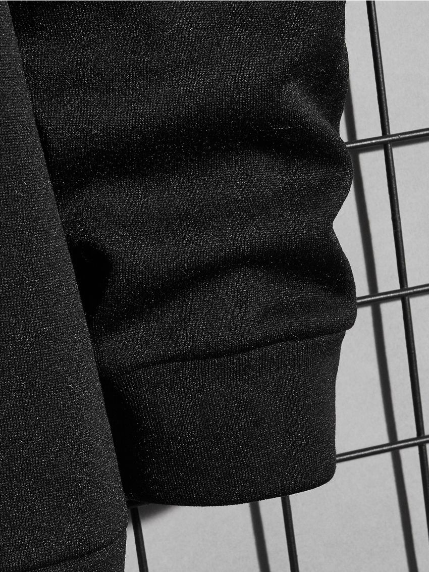 Manfinity Homme Loose Fit Men's Plus Size New Year Slogan Printed Sweatshirt