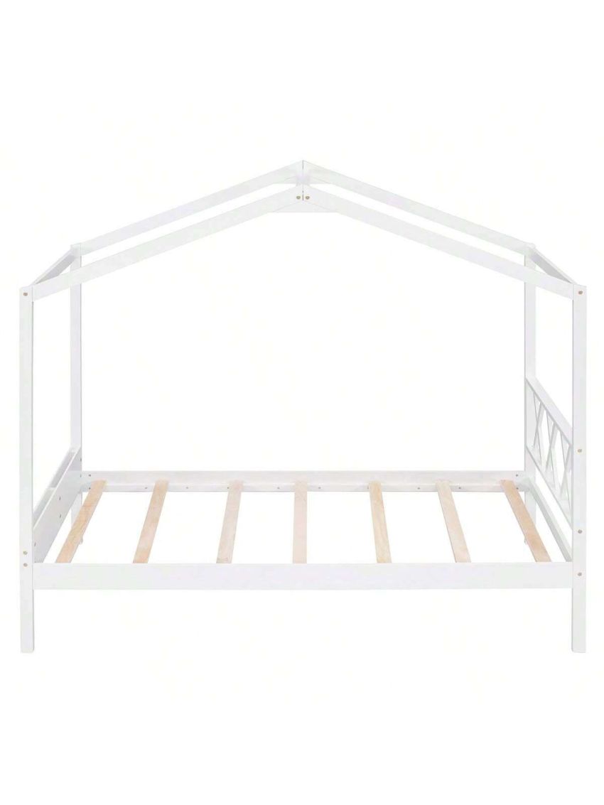 Merax Twin Size Wood House Bed with Storage Space