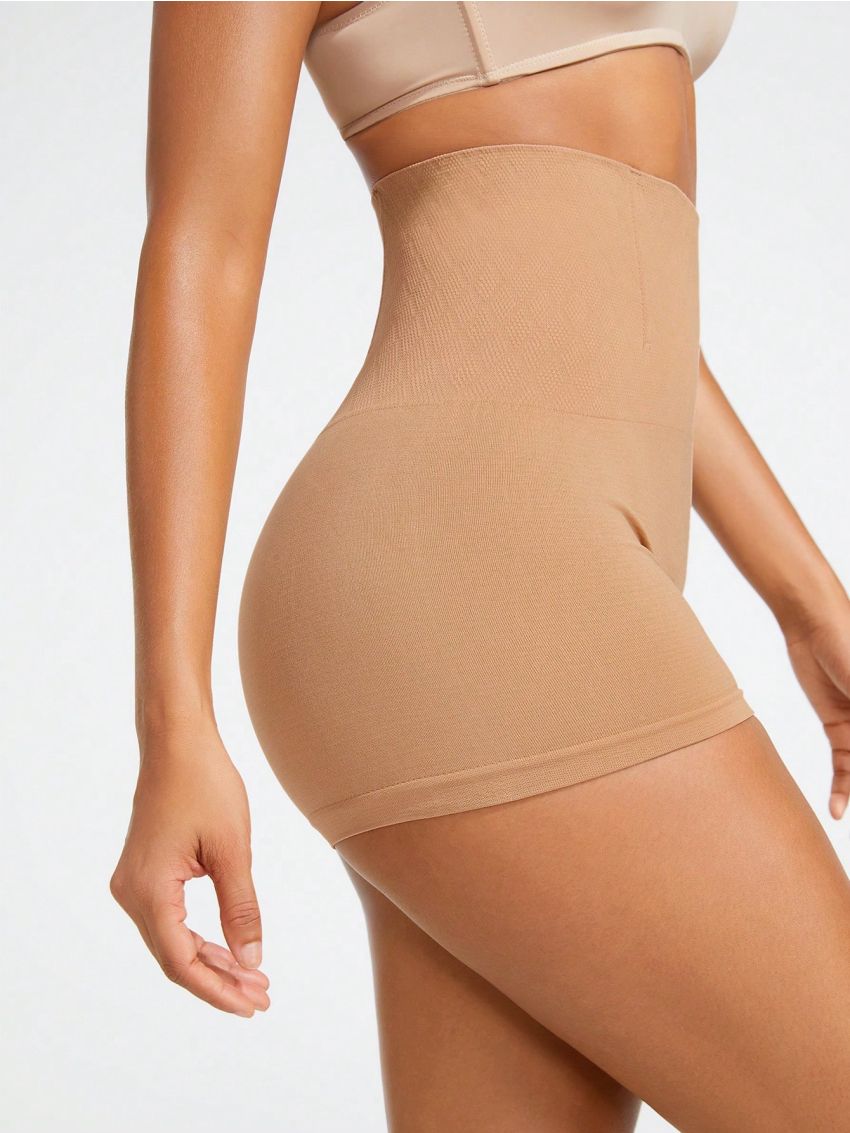 SHEIN SHAPE Women's Solid Color High Waisted Body Shaping Underwear Bottom