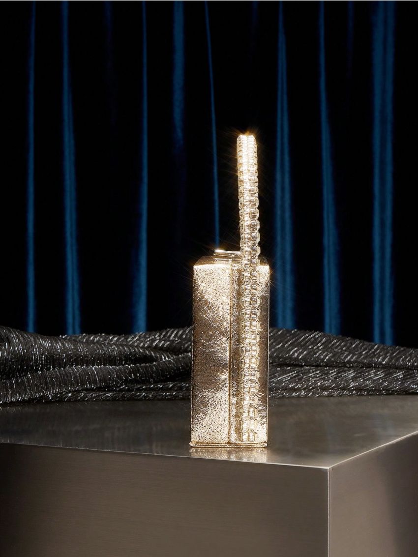 SHEIN SXY Rhinestone Box Clutch Evening Bag