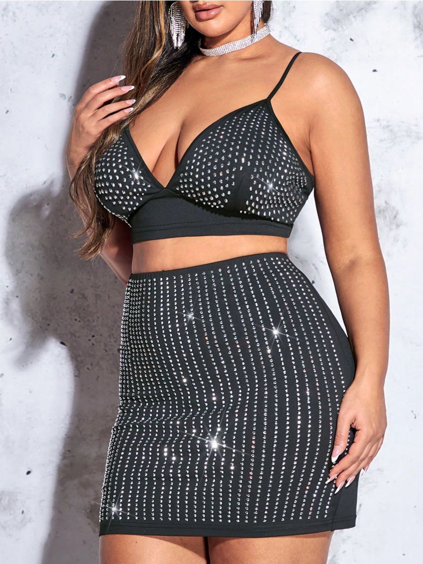 SHEIN CURVE+ Plus Size Women'S Studded Camisole
