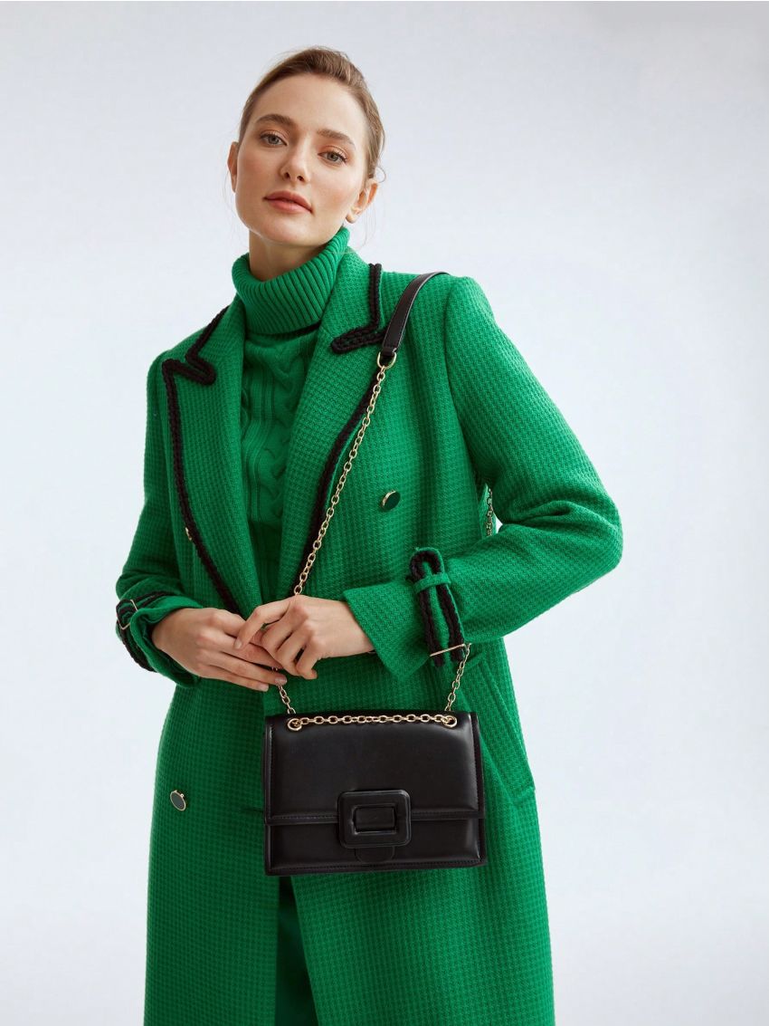 MOTF PREMIUM SQUARE BUCKLE CHAIN BAG