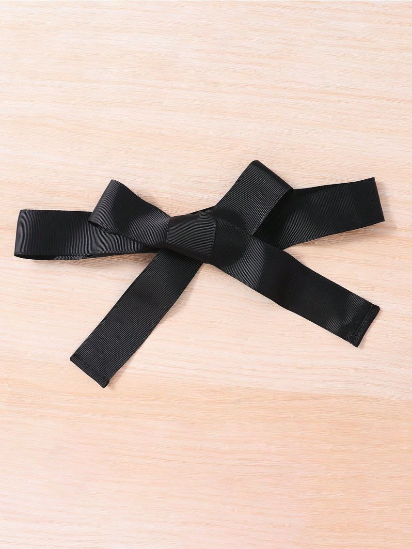 SHEIN Kids FANZEY Young Girl Plaid Print Hooded Belted Overcoat