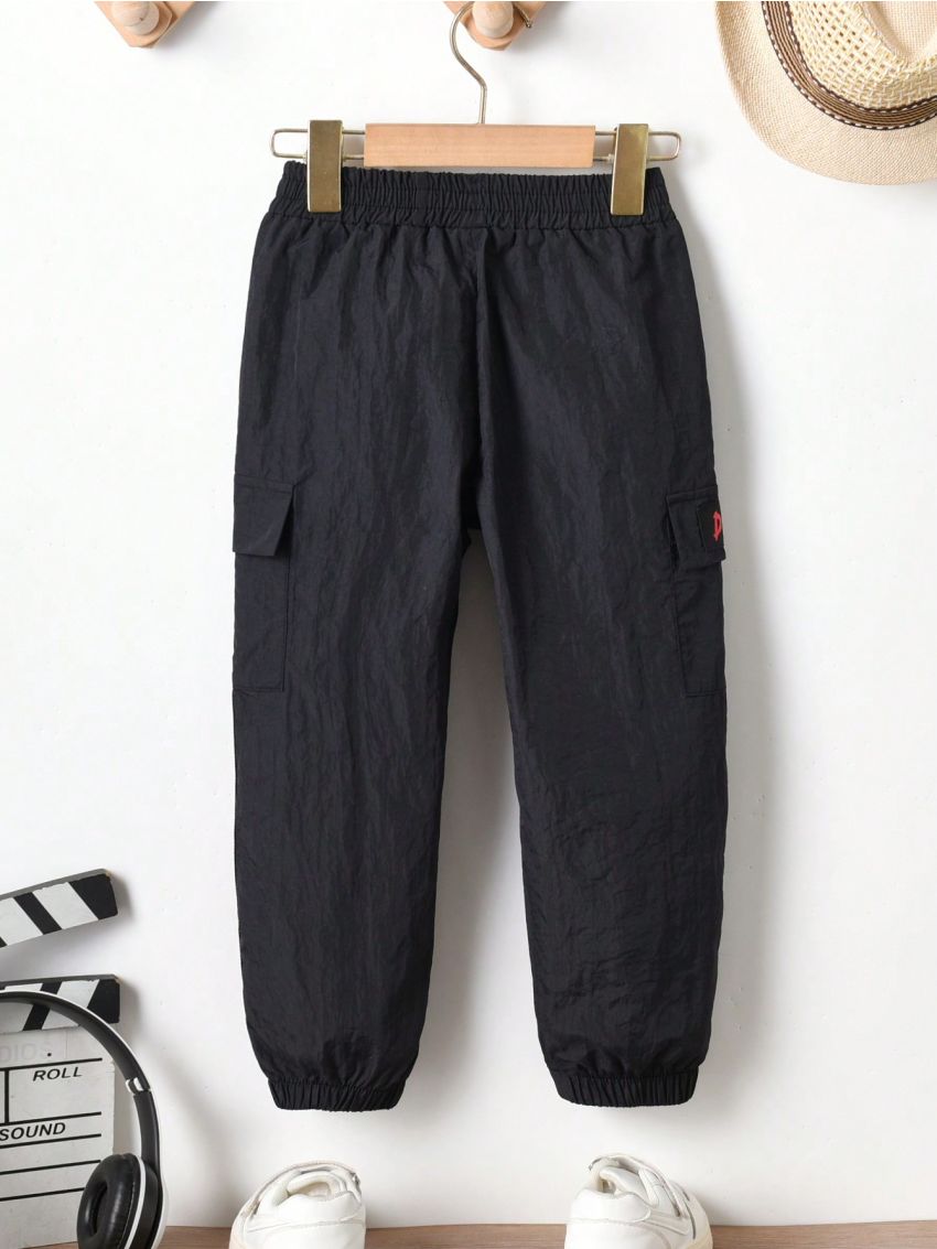 SHEIN Kids EVRYDAY Toddler Boys' Casual Thin Streetwear Long Trousers For Summer