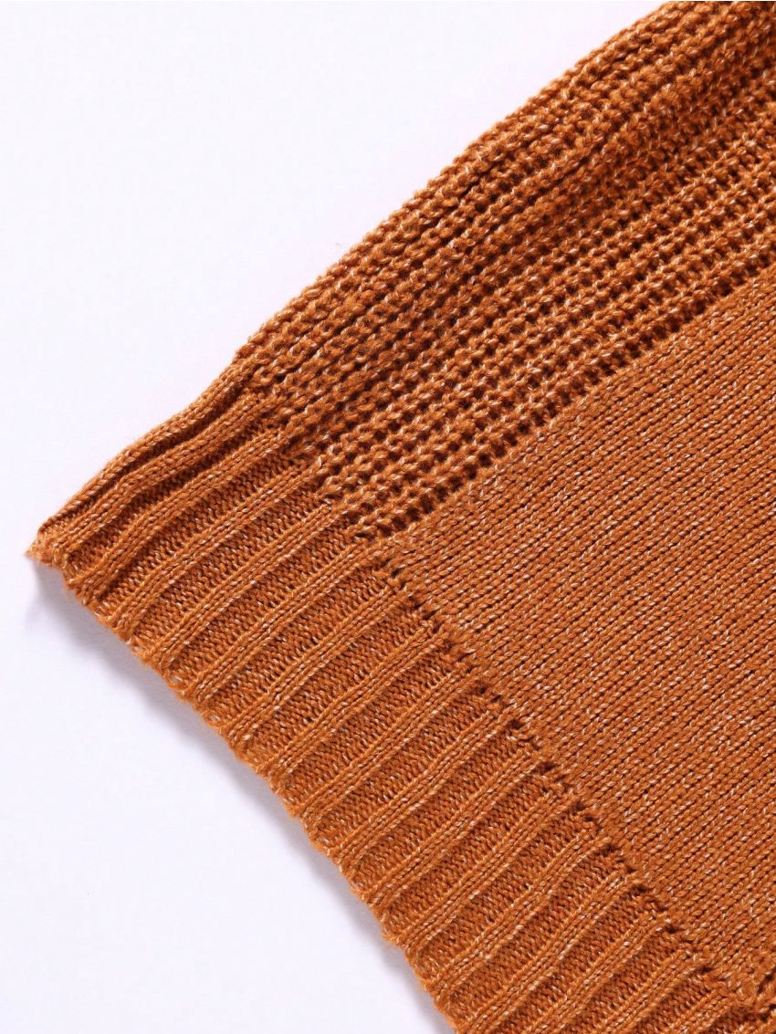 Men's Ribbed Cardigan Sweater With Long Sleeve