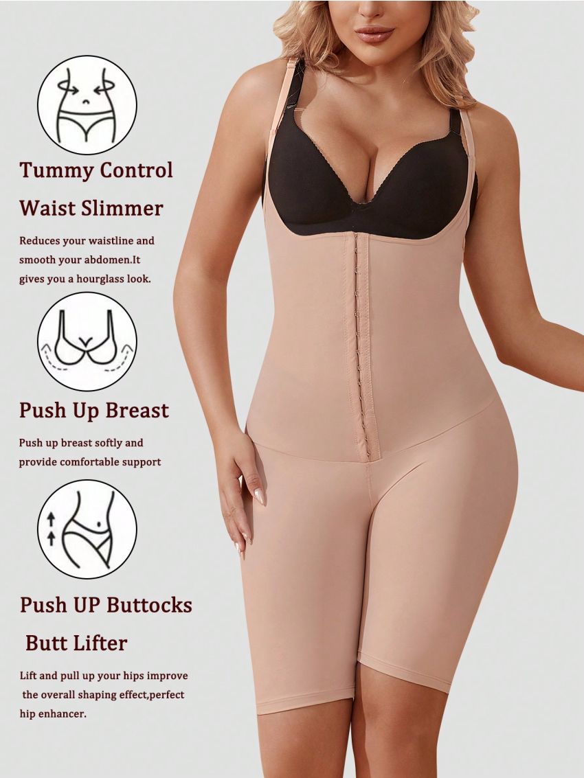 Women's Hook-And-Eye Closure Adjustable Shoulder Straps Flat-Angle Control Romper