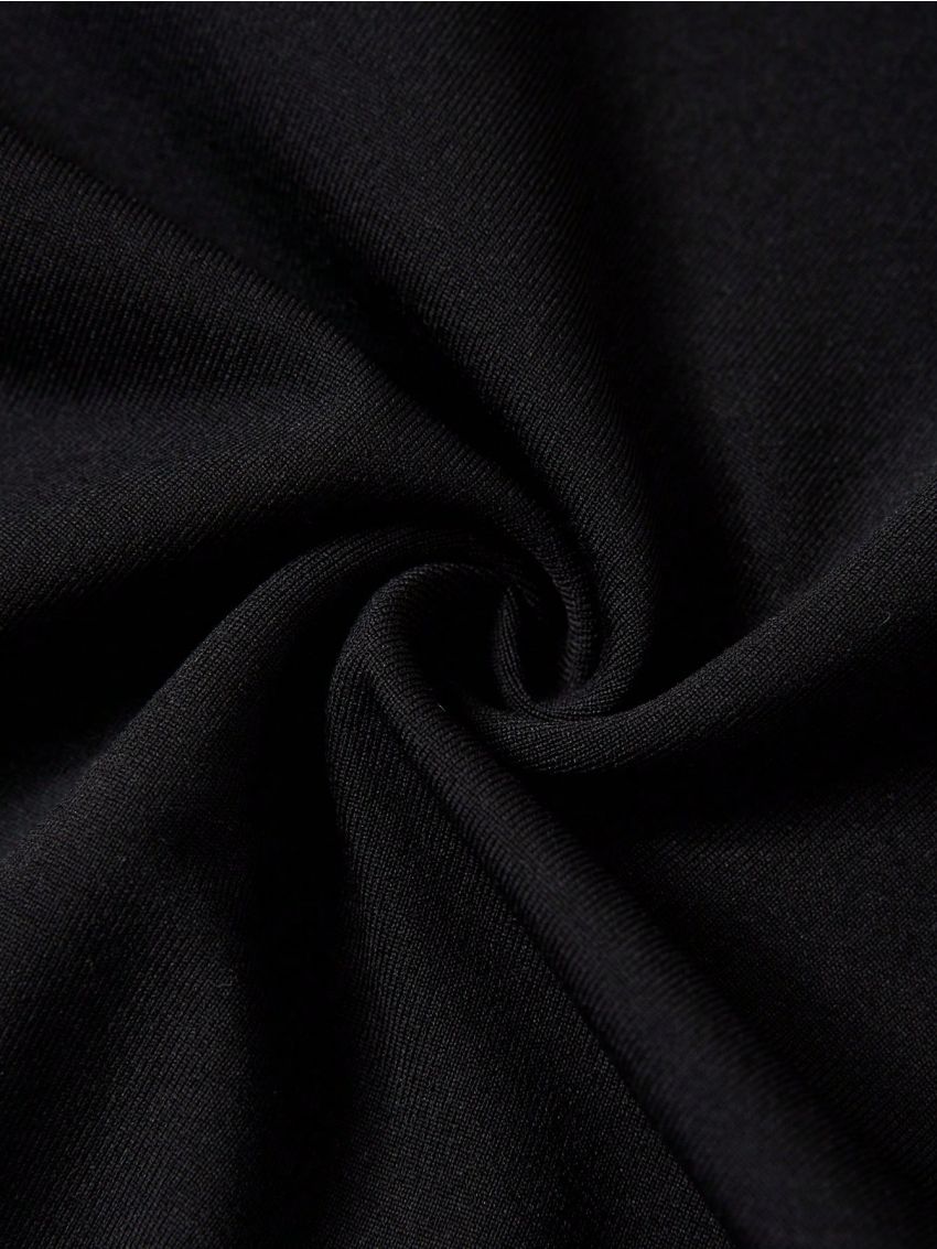 SHEIN Coolane Women's Knitted Short Length Alphabet Pattern Casual Leggings