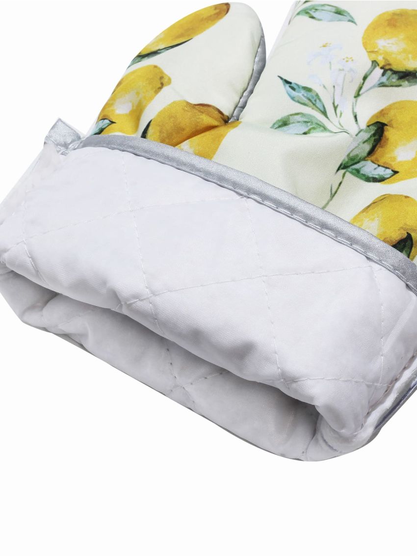 3pcs Lemon Print Kitchen Linen Set