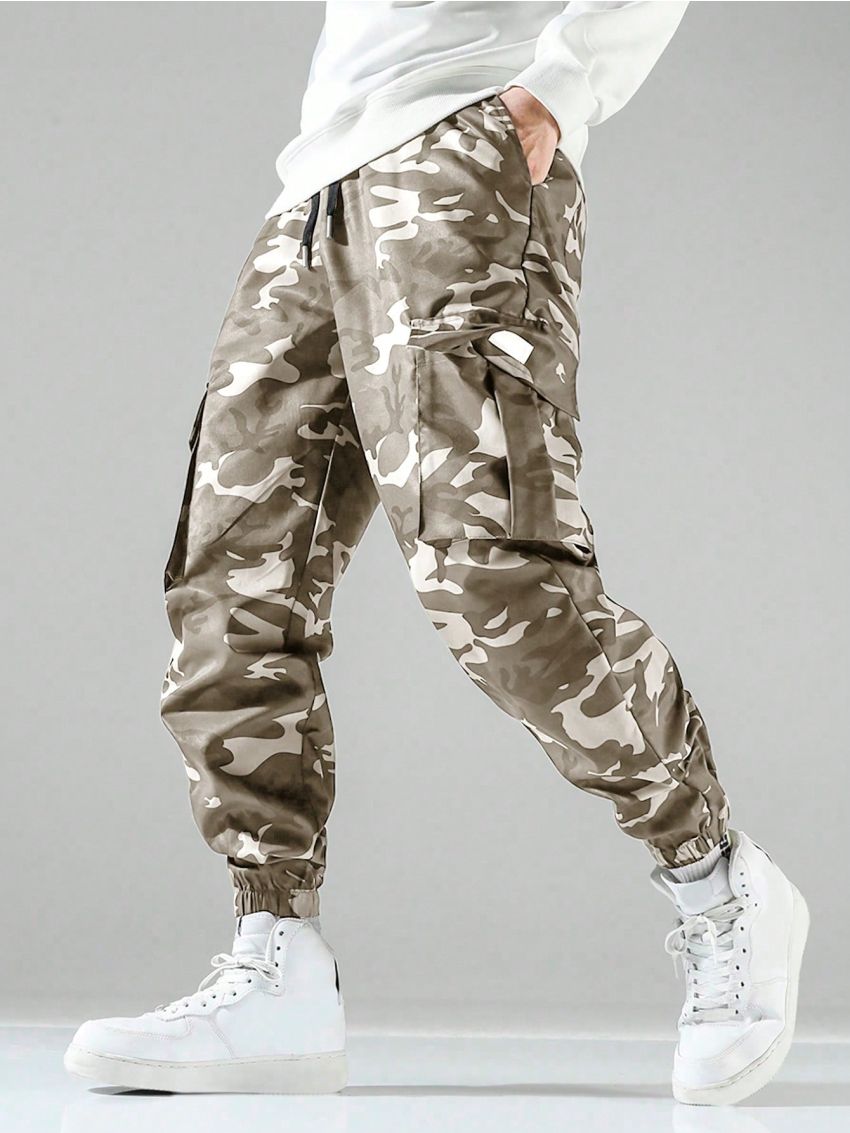Men's Camouflage Cargo Pants Plus Size
