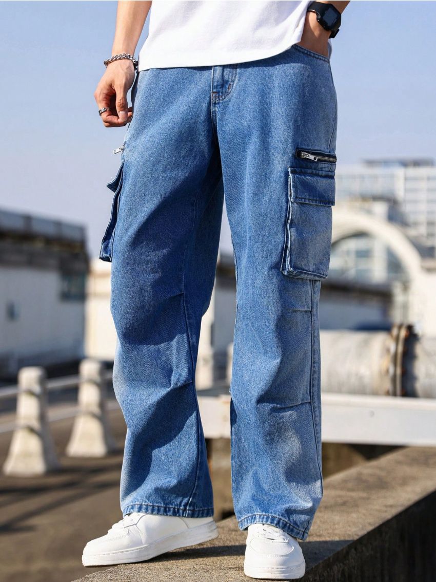 Manfinity EMRG Men's Flip Pocket Straight Leg Jeans