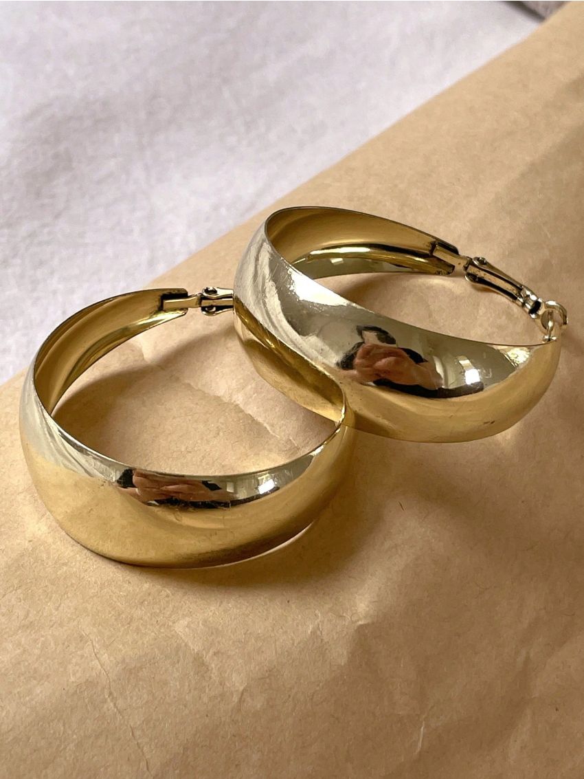 DAZY Fashionable Simple Hoop Earrings, Suitable For Daily Wear And Festival Gifts