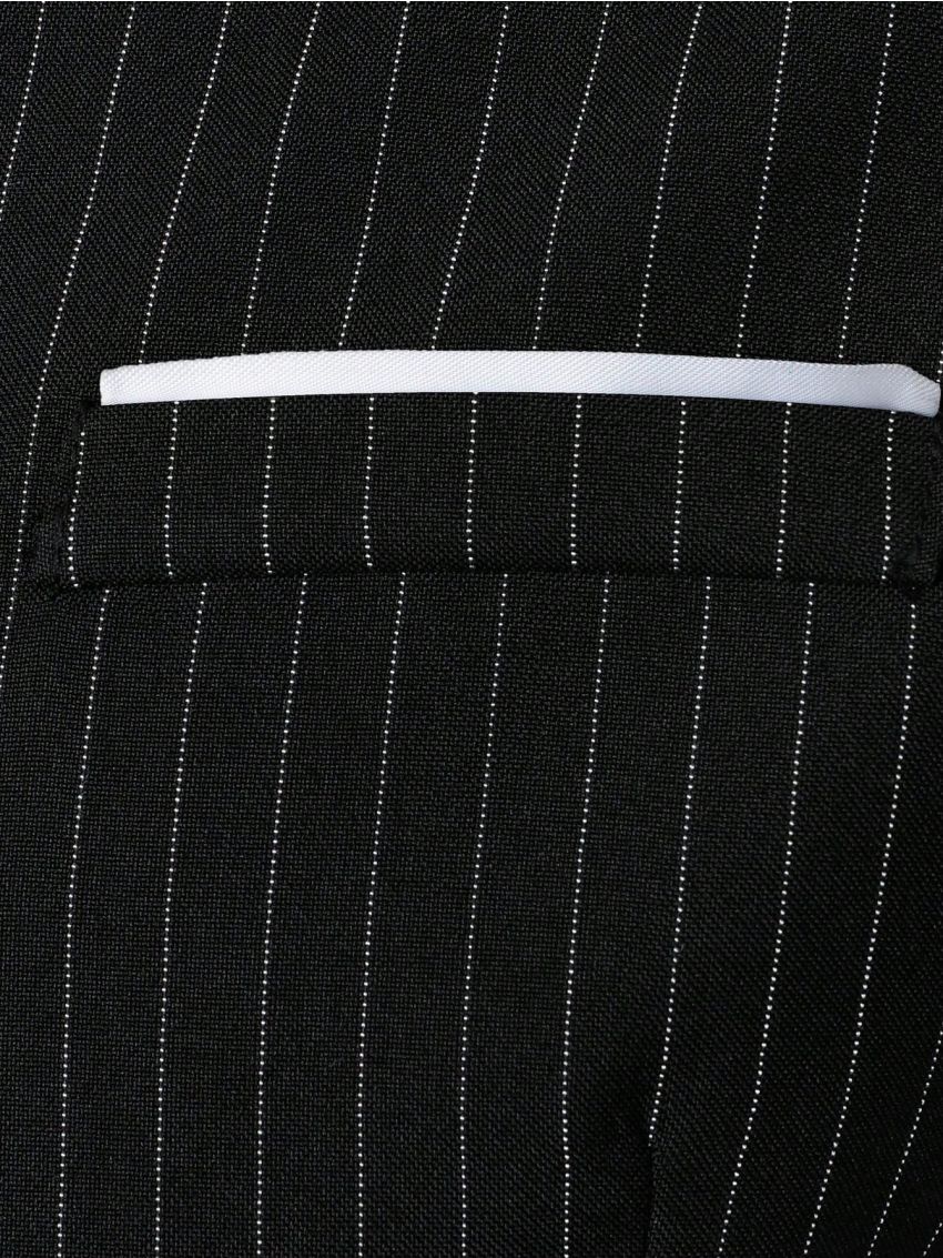 Manfinity Men's Striped Waistcoat Long Pants Business Suit Set