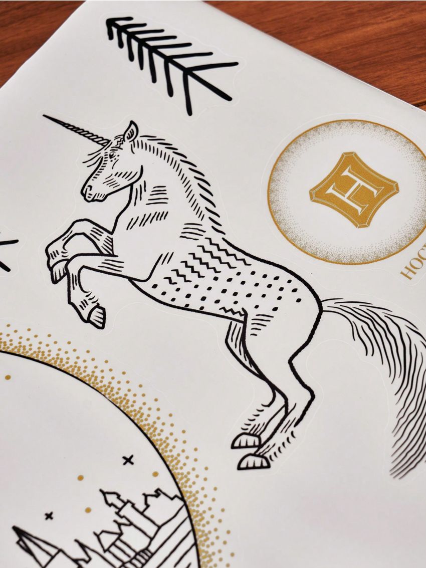 HARRY POTTER X SHEIN White Pvc Self-adhesive Wall Sticker