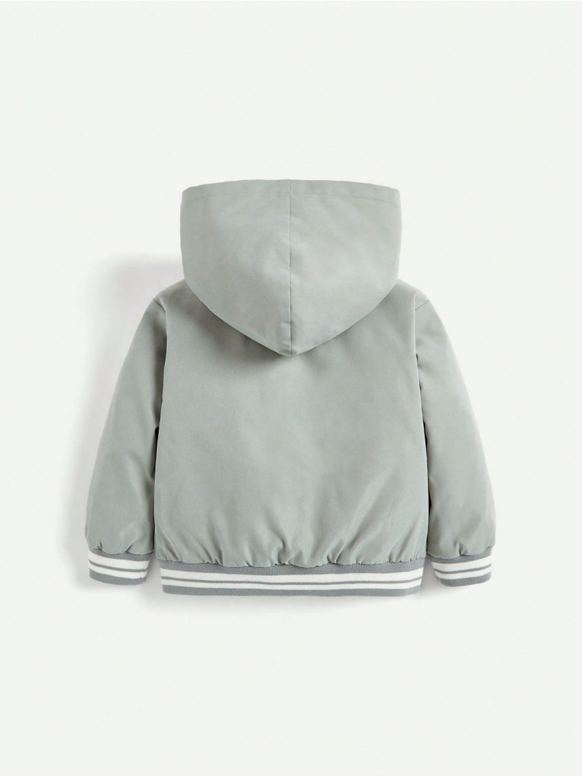 Cozy Cub Infant Boys' Letter Print Hooded Oversized Jacket