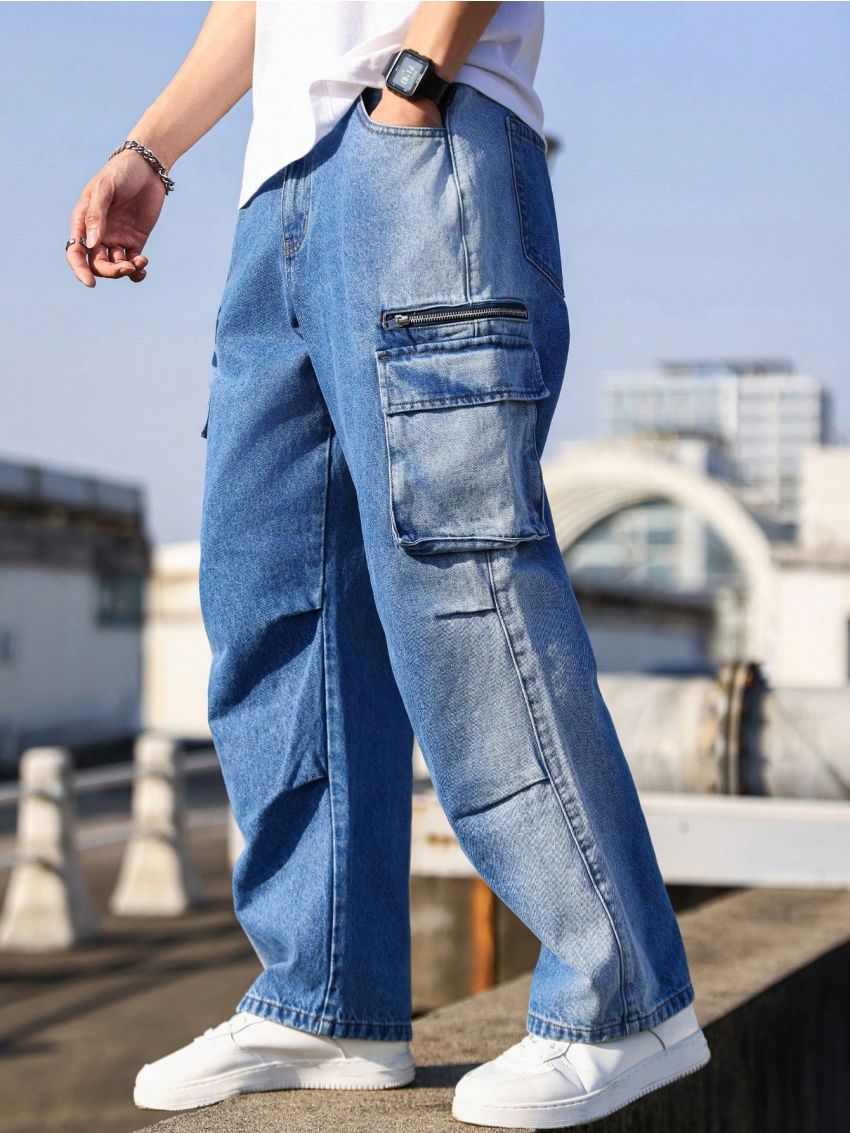 Manfinity EMRG Men's Flip Pocket Straight Leg Jeans