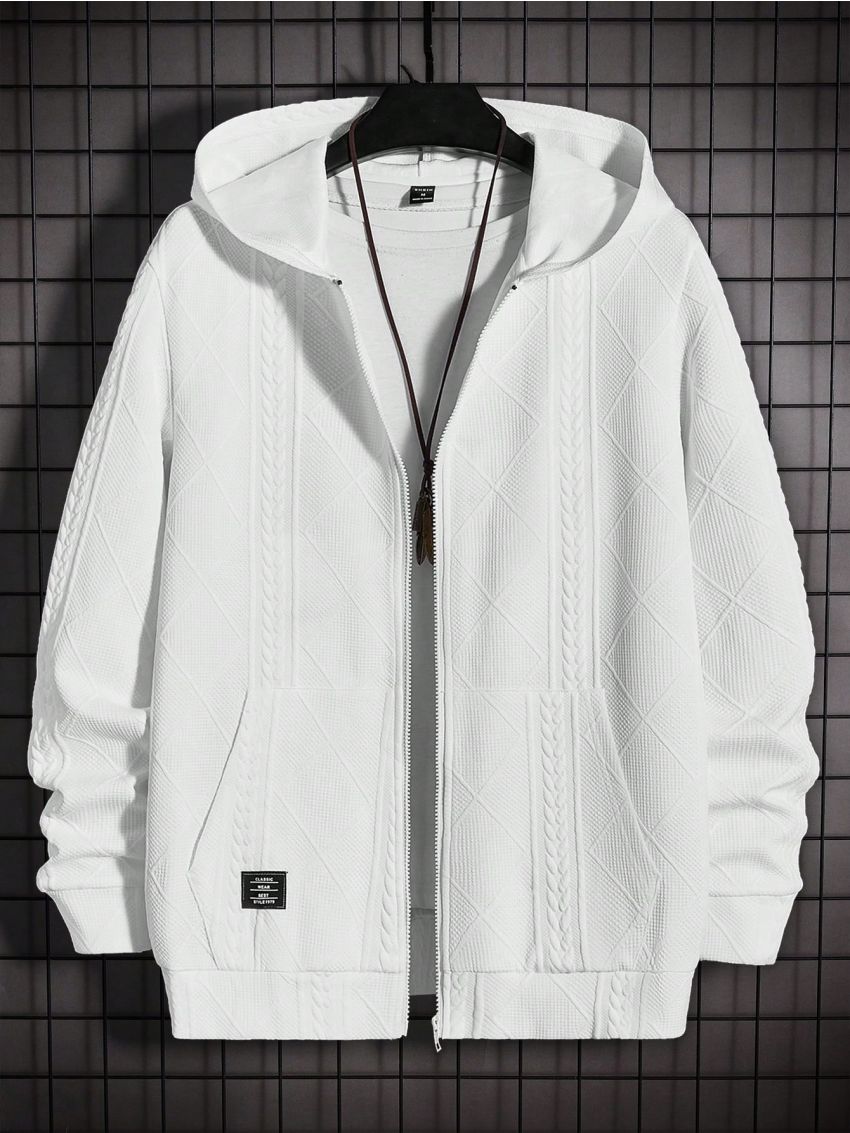 Manfinity Homme Men's Knitted Casual Sweatshirt And Sweatpants Set