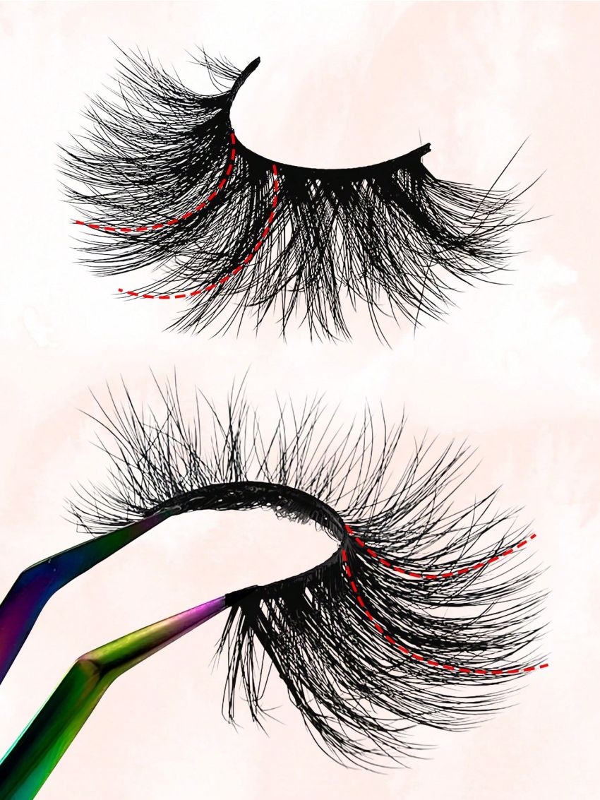 False Eyelashes 3 Pairs Fluffy Volumized Eyelashes Lashes Dramatic Look 3D Wispy Faux Mink Lashes