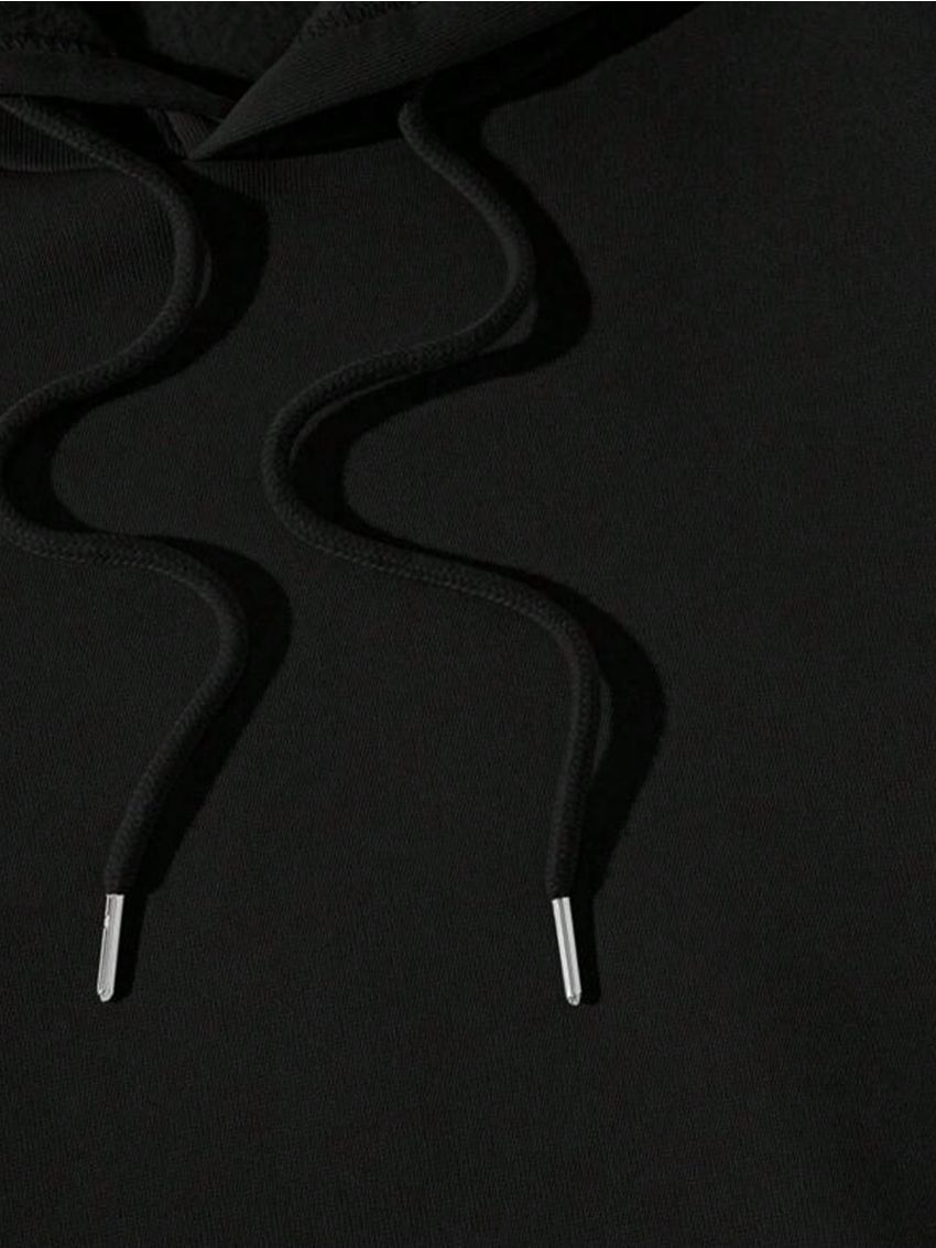 Men Slogan Star Graphic Drop Shoulder Drawstring Hoodie