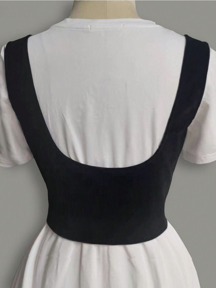 ROMWE Fairycore Lace Up Front Harness Belt