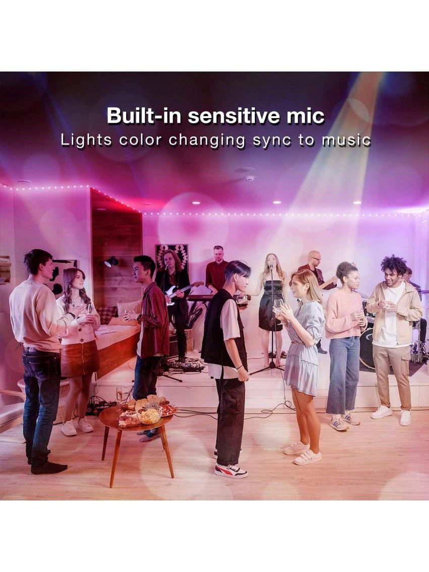 DAYBETTER Led Strip Lights 400ft (4 Rolls of 100ft) Ultra Long Smart Light Strips with App Voice Control Remote, 5050 RGB Music Sync Color Changing Lights for Bedroom, Kitchen, Party,Home Decoration