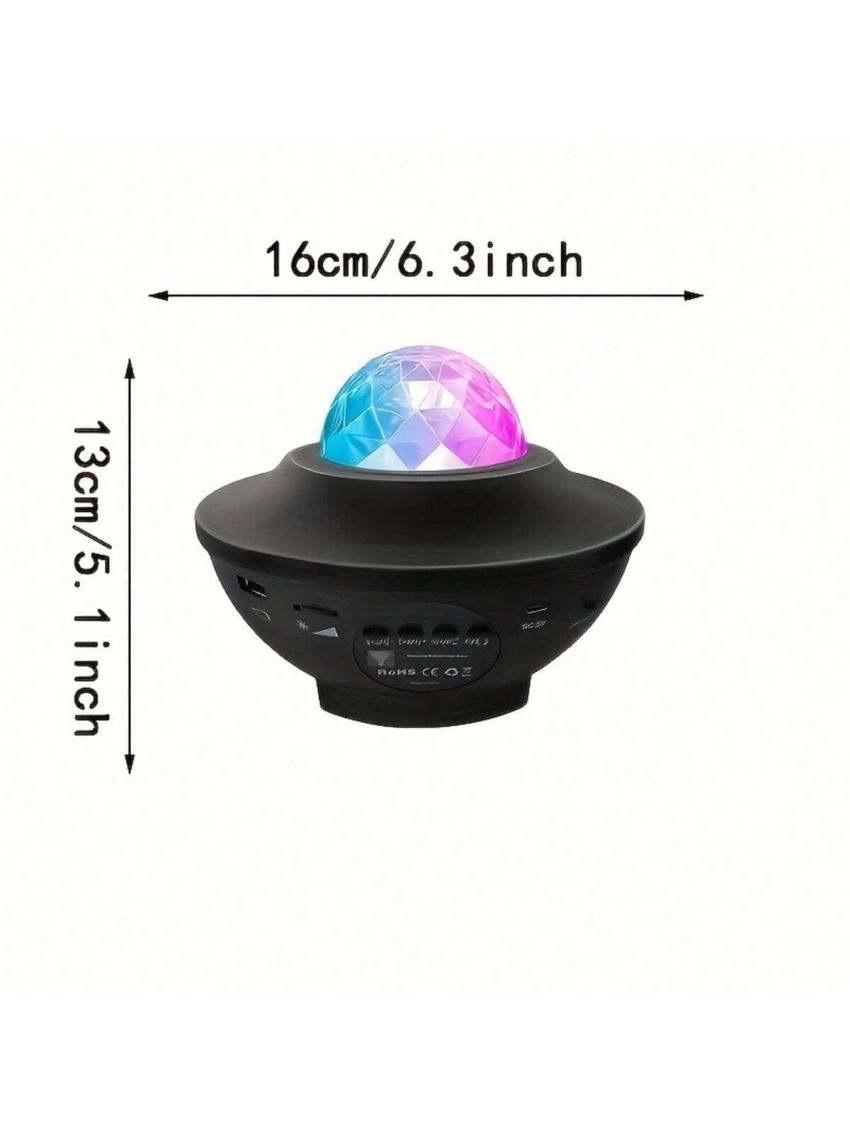 1PC Galaxy Projector Lights Starry Night Lights Moon Star Lights with Music Speaker, Color Changing Remote Control Party Lights for Kids Adults Boys Girls Kids Toys, Halloween Christmas Gifts Room Decoration
