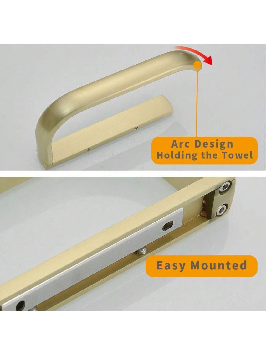 BESy 1pc Brass Toilet Tissue Paper Holder Bathroom Accessories Wall Mounted, Rust Protection