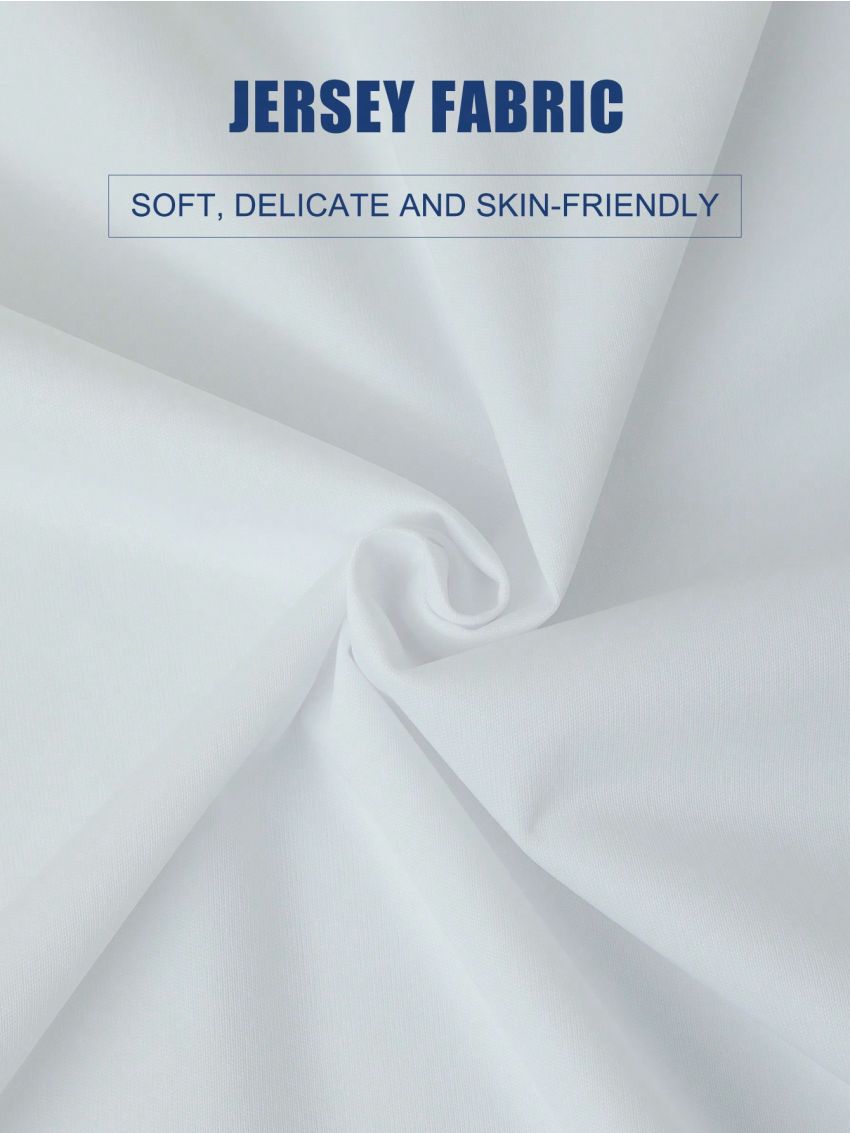 1pc Simple White Mattress Protector