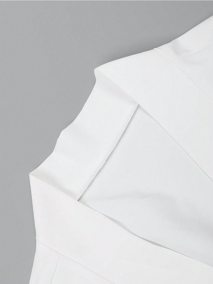 Manfinity Men's Solid Loose Fit Open Front Shirt