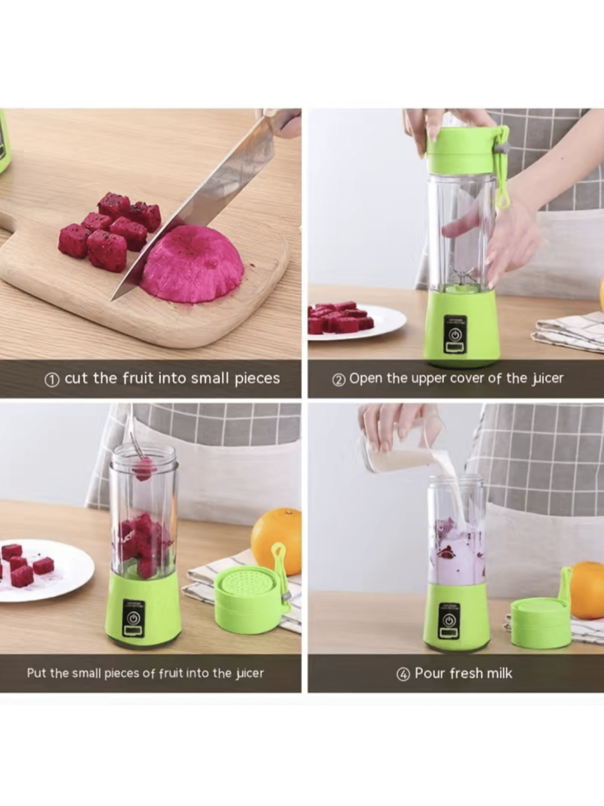 1 Piece Wireless Portable Blender, USB Rechargeable Mini Juice Blender Suitable For Juice Shakes And Smoothies, Juice, Milk, Fruit And Vegetable Mini Juicing Cups