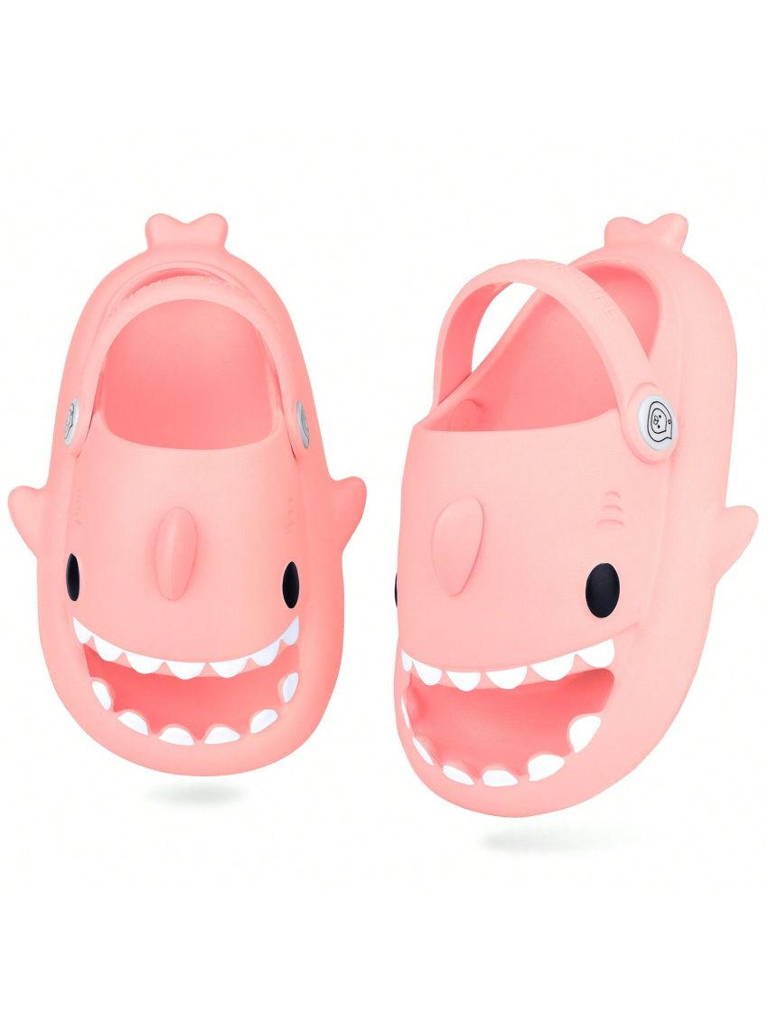 Kids Shark Slides Pillow Shower Slippers Quick Dry Sandals Boys Girls Comfy Cloud Slides Summer Non-Slip Thick Sole Beach Pool shoes
