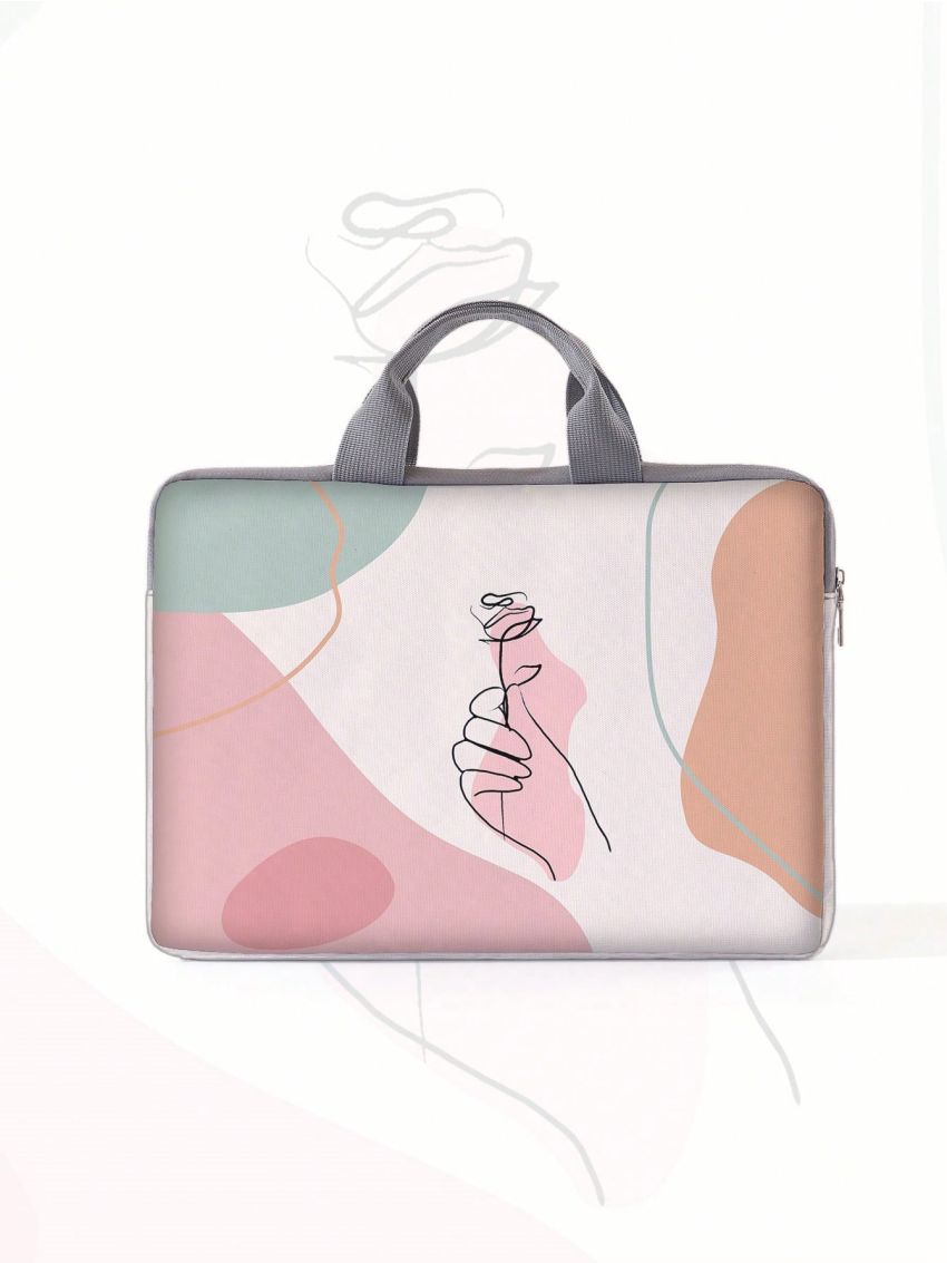 Flower Pattern Laptop Bag