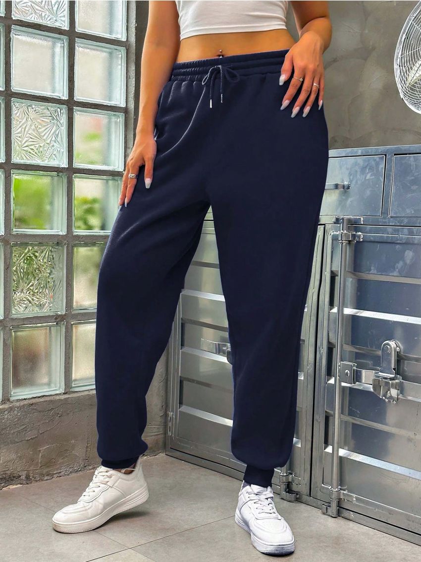 Plus Drawstring Waist Sweatpants